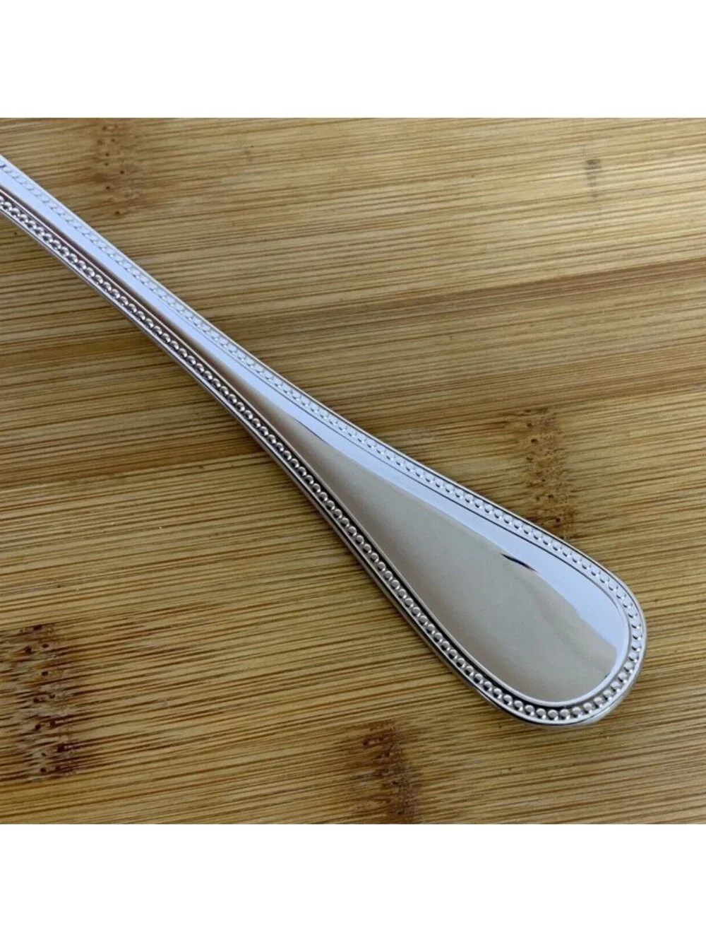 Christofle France Perles ONE Dinner Fork Silverplate Flatware NEW Discontinued